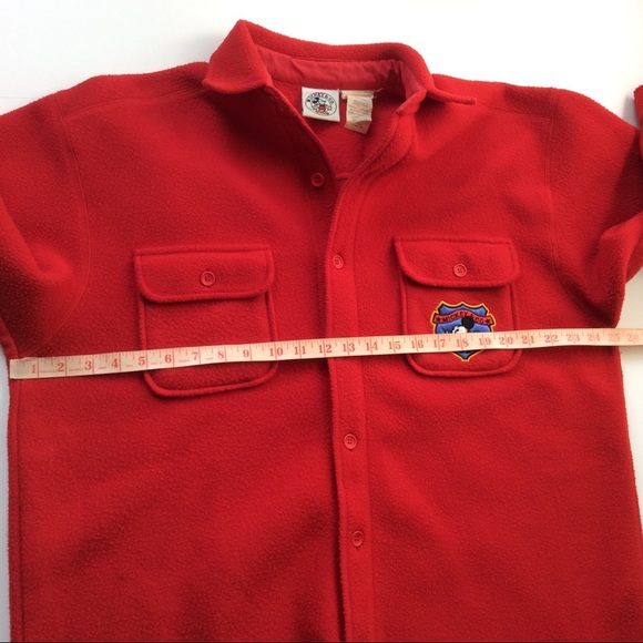 Vintage Mickey & Co Red Oversized Fleece Shirt - Picture 6 of 7